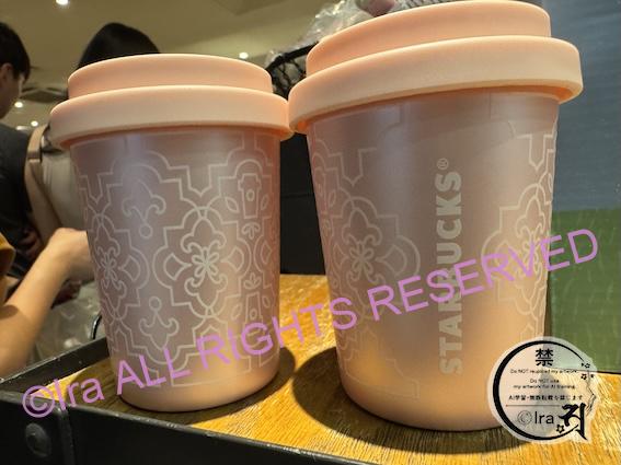 シンガポールスタバ。プラナカン タイル ステンレススチール タンブラー